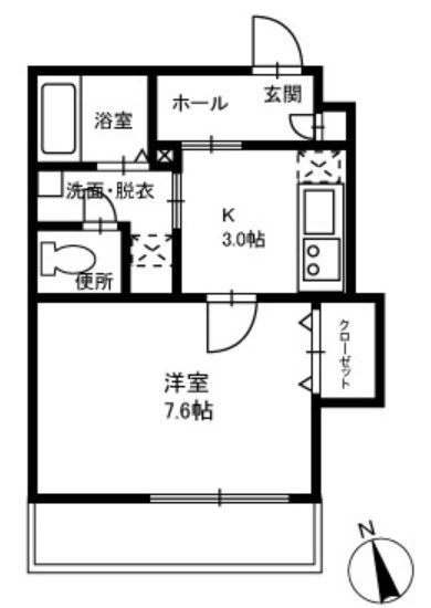 ルネッサンス2002 302号室 間取り