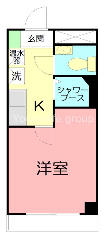 クリオ愛甲石田壱番館 308号室 間取り