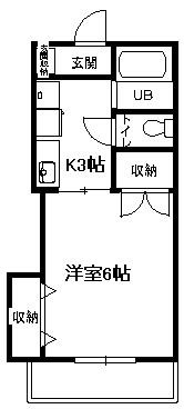 パインウェイブ 202号室 間取り