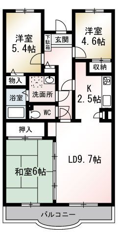 エスポワール平田 301号室 間取り