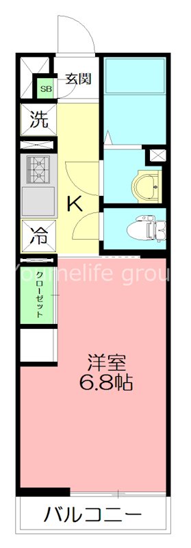 リブリ・サン茅ヶ崎 202号室 間取り