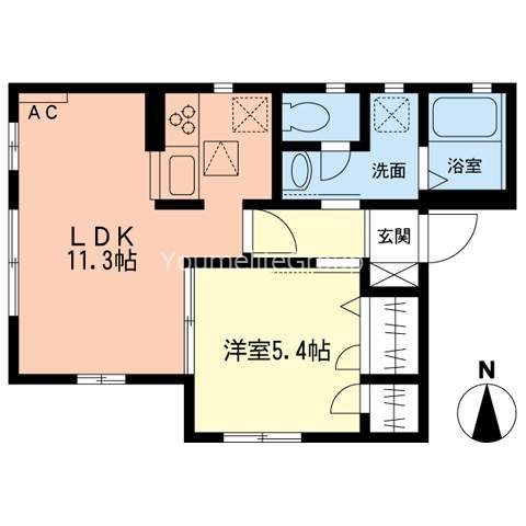 彩明館片瀬 201号室 間取り