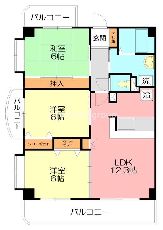 ポロニア 304号室 間取り