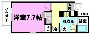 フィオーレ茅ヶ崎 403号室 間取り