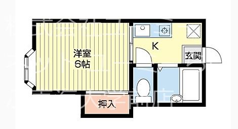 ローズガーデン B4号室 間取り