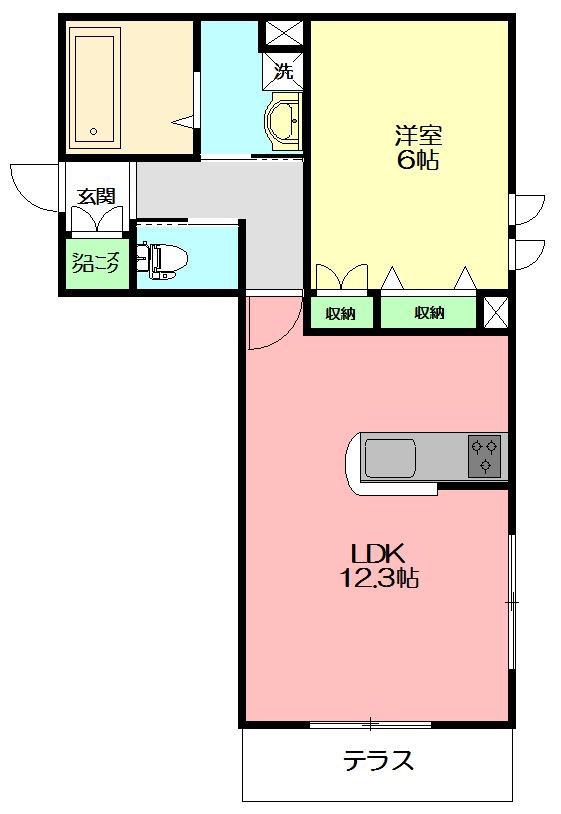 湘南diary 103号室 間取り