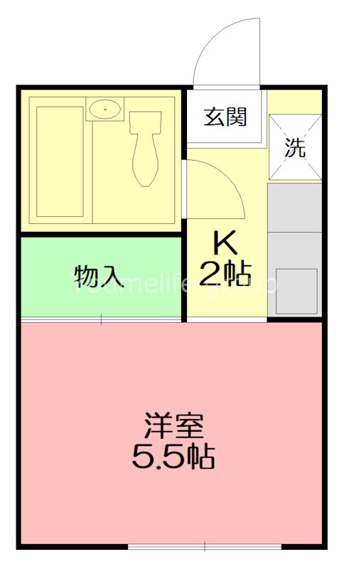 ホワイトハイツ東海大  206号室 間取り