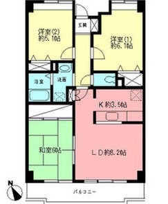 エクセレント鵠沼 502号室 間取り