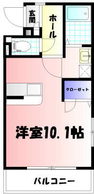 ペスカ湘南 301号室 間取り