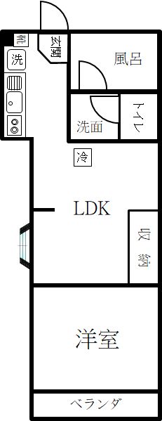 ライフピアモア平塚 302号室 間取り