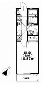 カンタビア湘南 202号室 間取り