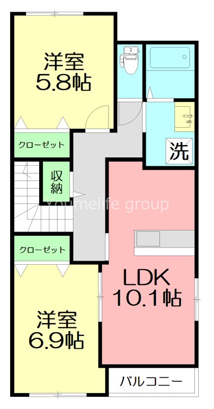 ネオハイムⅡ 201号室 間取り