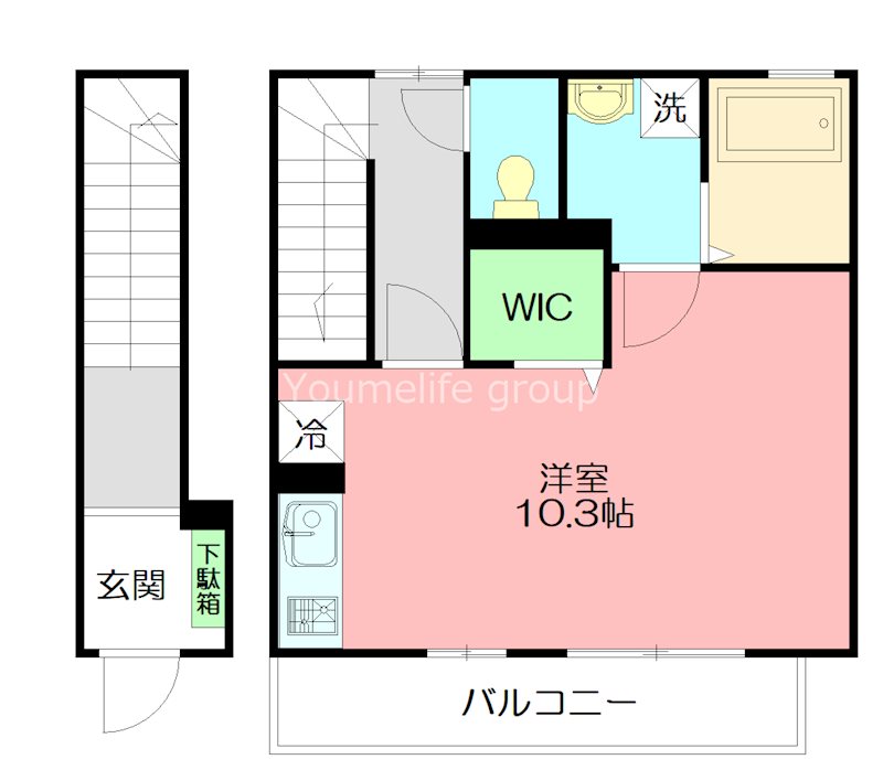 RoseWind～ばらの風～ 202号室 間取り