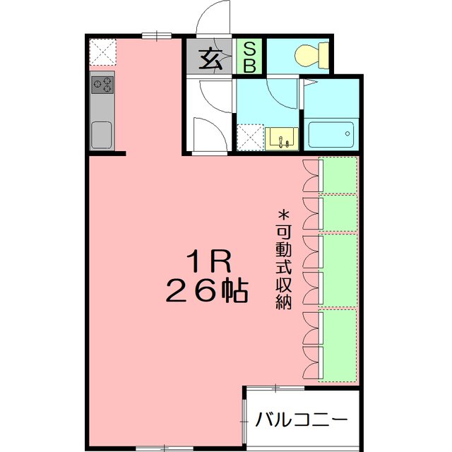シーベルズ 104号室 間取り
