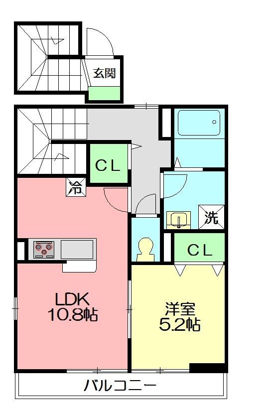 リブリ・SeaCandle稲村 203号室 間取り