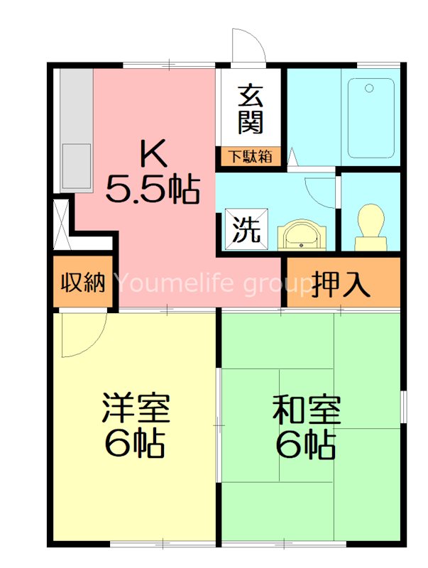ファミール市場 106号室 間取り