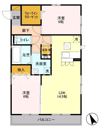 リベラマーロ 101号室 間取り