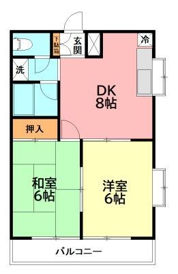 ジュネパレス平塚第5 202号室 間取り