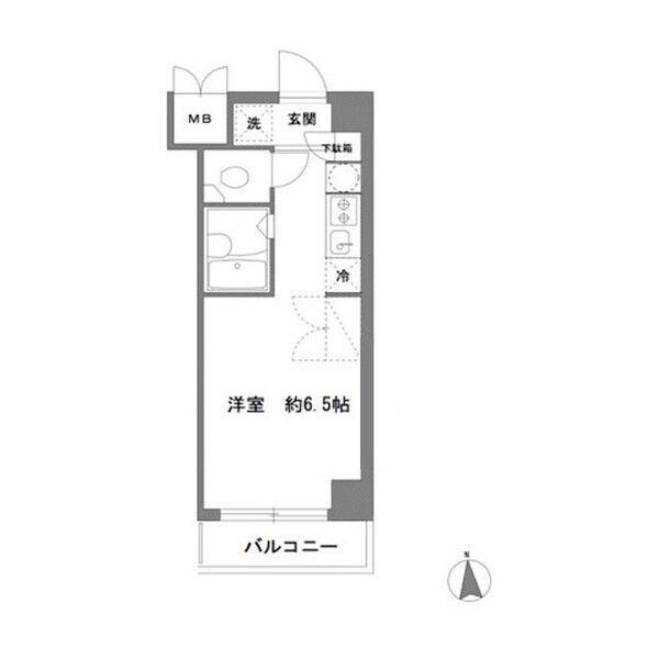 ラグゼナ本厚木 413号室 間取り