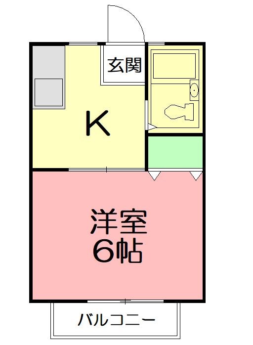 チェリーハイツ 203号室 間取り