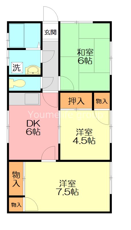 イールS 101号室 間取り