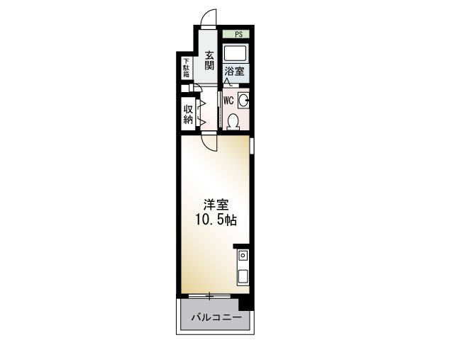 ブルードゥシエル 401号室 間取り
