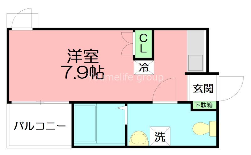ベイルーム長後 103号室 間取り