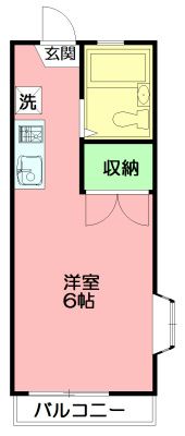 鵠沼フローラ 201号室 間取り