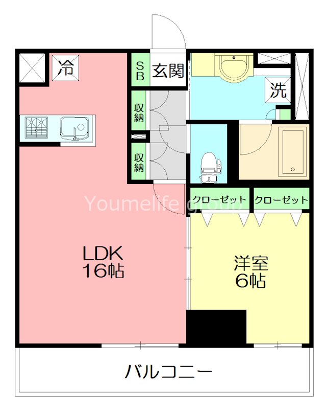 CASSIA藤沢本町 603号室 間取り