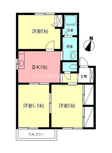 レグルス・オザワA 202号室 間取り