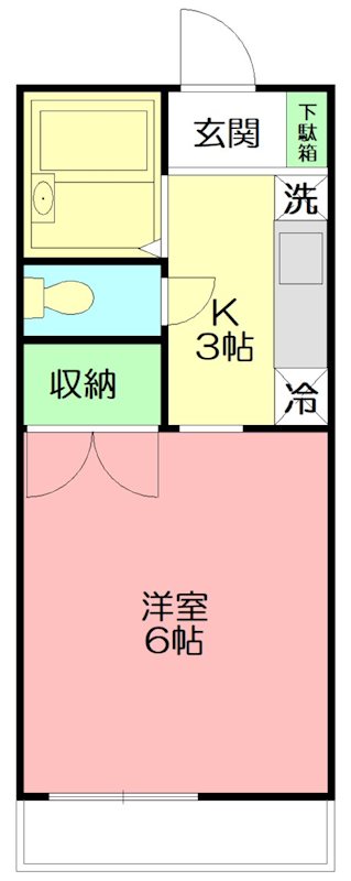 ハイツ天沼 203号室 間取り