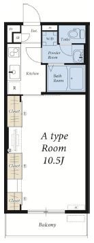 リブリ・湘南松が岡 201号室 間取り