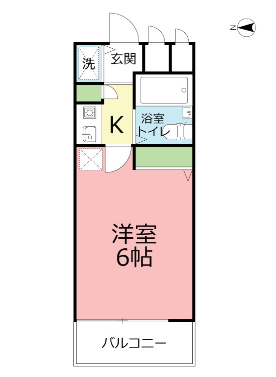 イーグル湘南 405号室 間取り