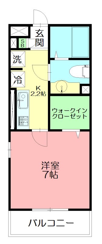 ベルソス高倉Ｂ 205号室 間取り