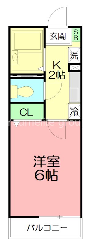 学遊館 106号室 間取り