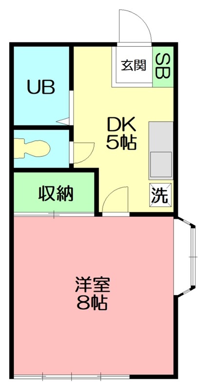 アパートメント湘南 203号室 間取り