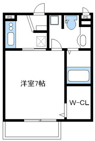 サーフ湘南 203号室 間取り