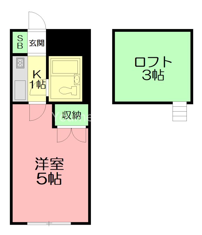 リモード本厚木B棟 205号室 間取り