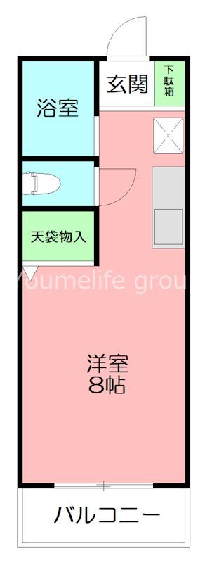 コーポセキ  203号室 間取り