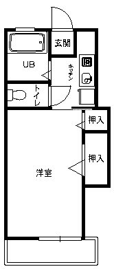 フリーフル善行坂  203号室 間取り