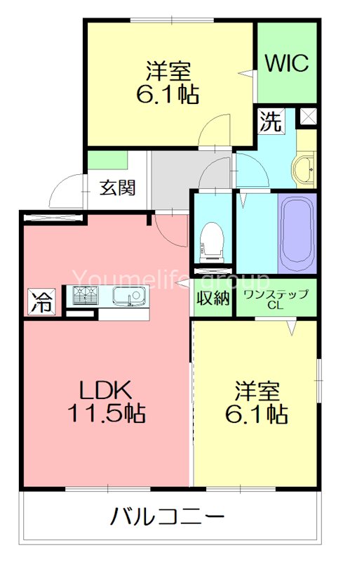 ヴィラ　ビアンカ 301号室 間取り