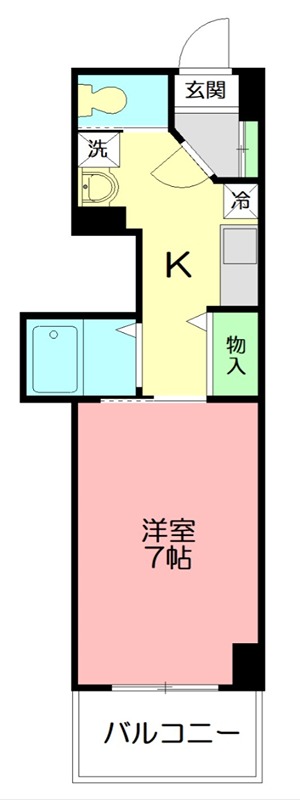 アバンサール湘南 402号室 間取り