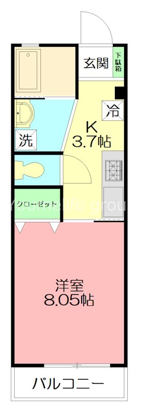 セレーノ 204号室 間取り