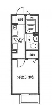 メゾンわかくさ 103号室 間取り