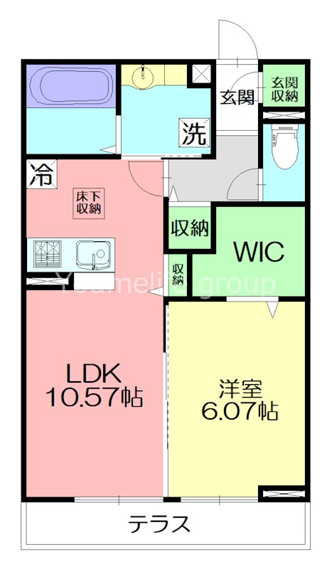 サザンウィング 205号室 間取り