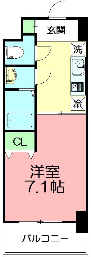 KADOIE TSUJIDO  (カドイエツジドウ)  504号室 間取り
