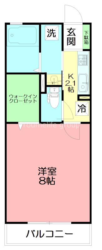 ロイヤルヒルズR 202号室 間取り