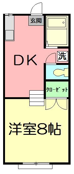 レガーロ 2-B号室 間取り