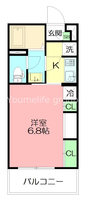 リブリ・辻堂 108号室 間取り