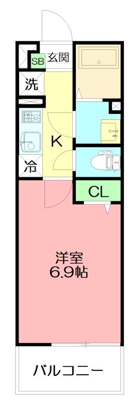 リブリ・辻堂 106号室 間取り